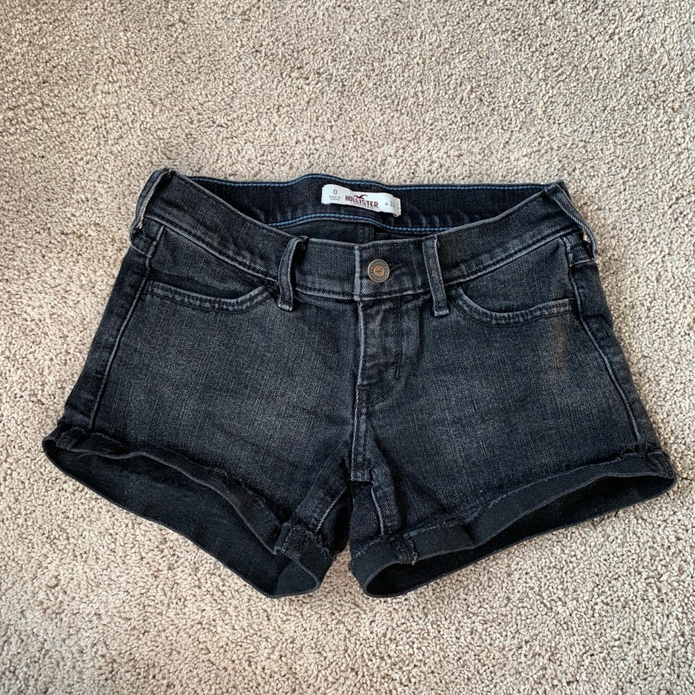 Black Denim Hollister shorts